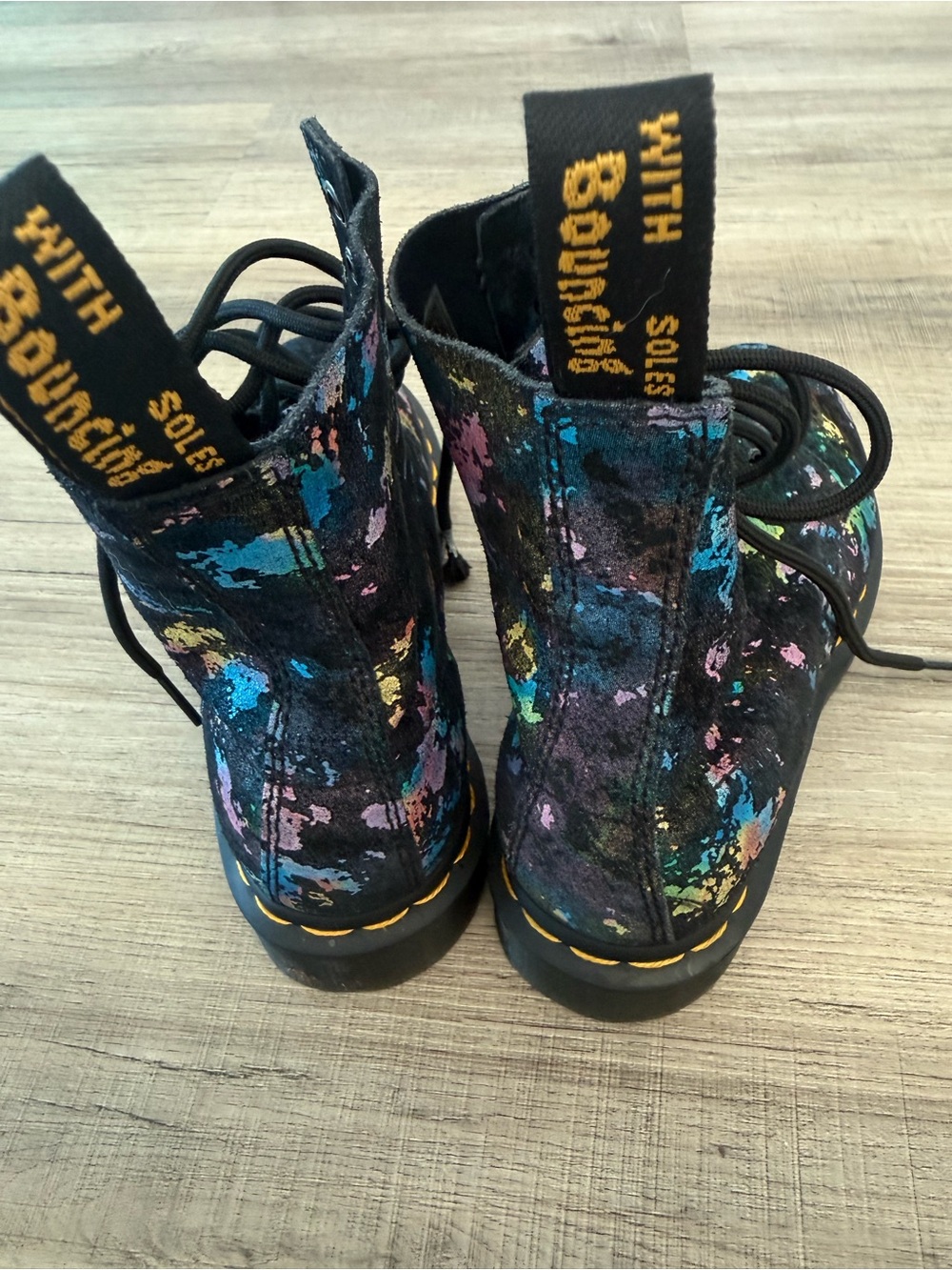 Dr. Martens Tutti Fruiti Suede Lace-Up Boots - Picture 3 of 7